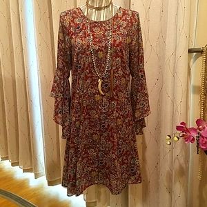 DR2 Boho Dress S, EUC